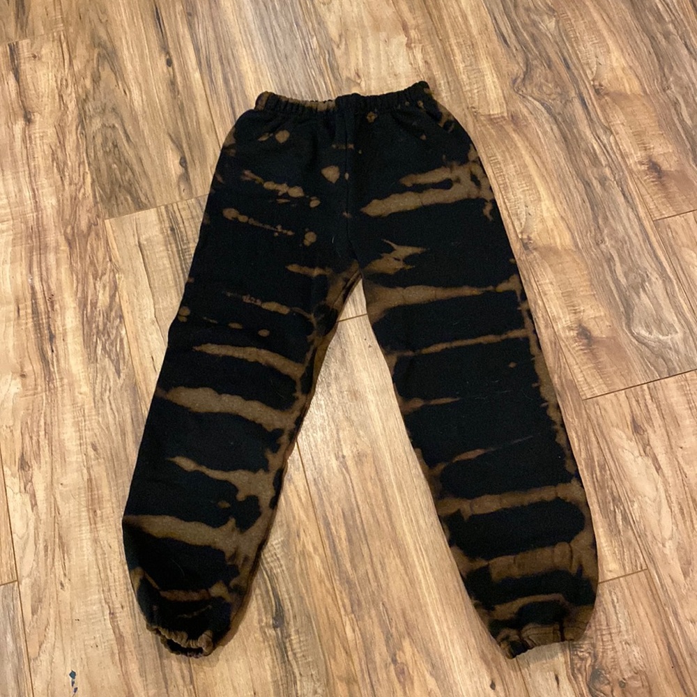bleach tie dye sweatpants